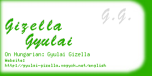 gizella gyulai business card